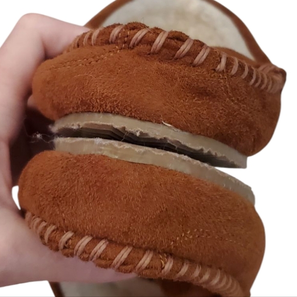 Woman's Slippers POLO RALPH LAUREN Dezi BEAR Moccasin Slipper Size 7 (NWOT?) - Picture 4 of 12